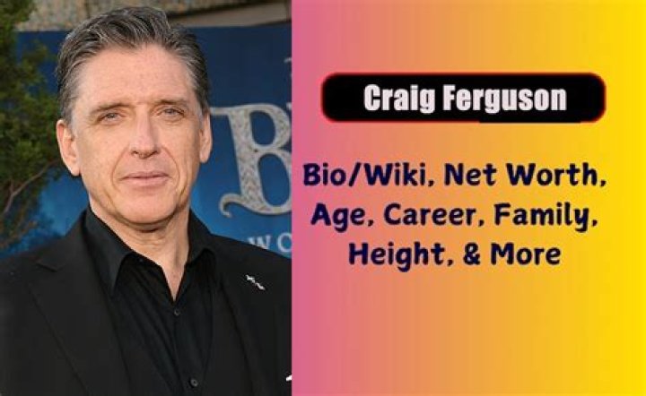 Craig Ferguson: Biography, Age, career, Personal life, Wife, Height, and Net Worth
