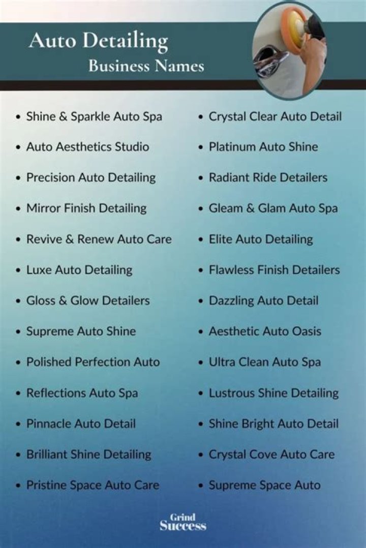 Discover Irresistible Auto Detailing Business Names For Success