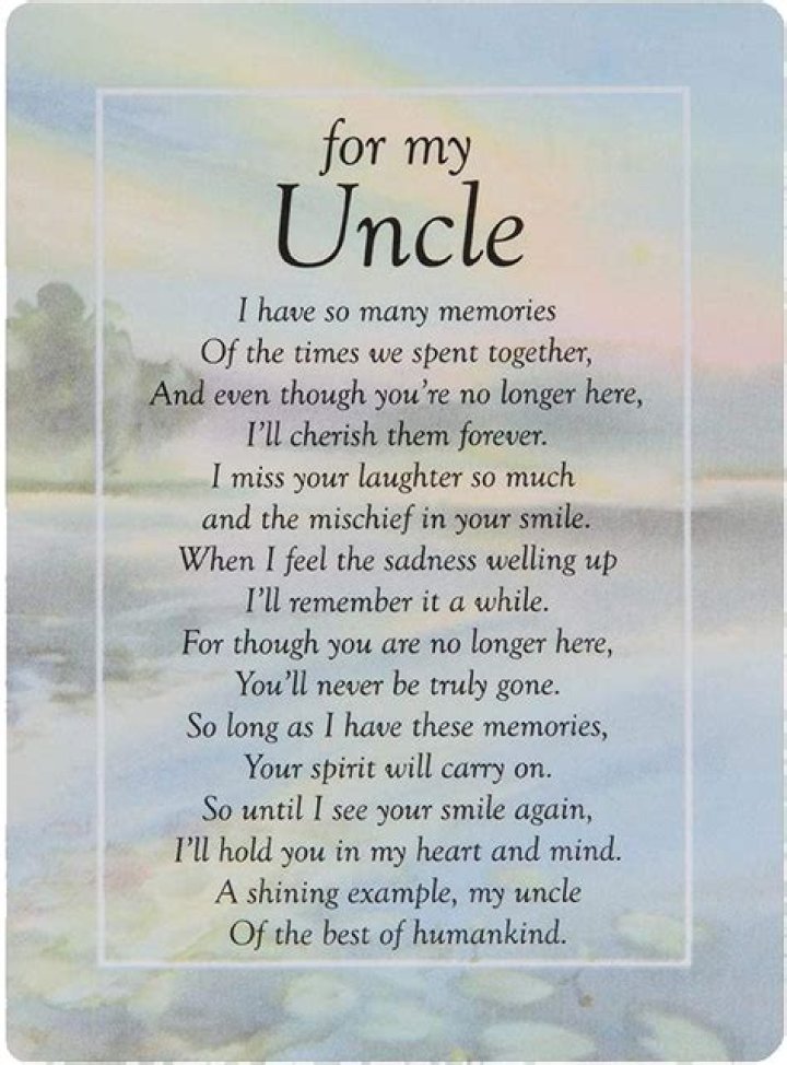 Honoring The Legacy Of Departed Uncles