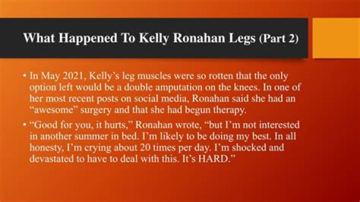 Kelly Ronahan Legs Timeline Journey