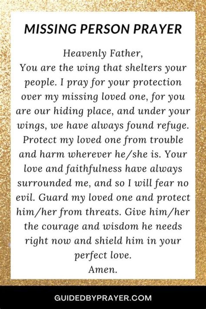 The Power Of Prayer For Missing People