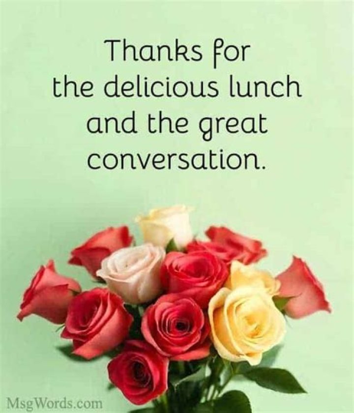 Unlock The Power Of Thank You Lunch Messages